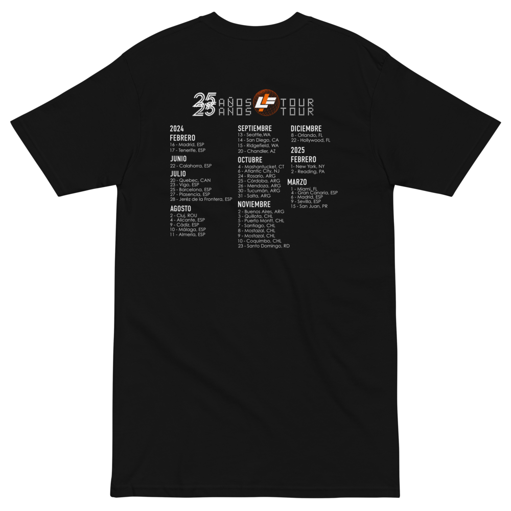 25 años de Luis Fonsi Tour Tee